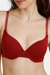 Zivame Beautiful Basics Glitter Strap Push-Up Wired Medium Coverage Bra - Sundried Tomato — thumbnail 4